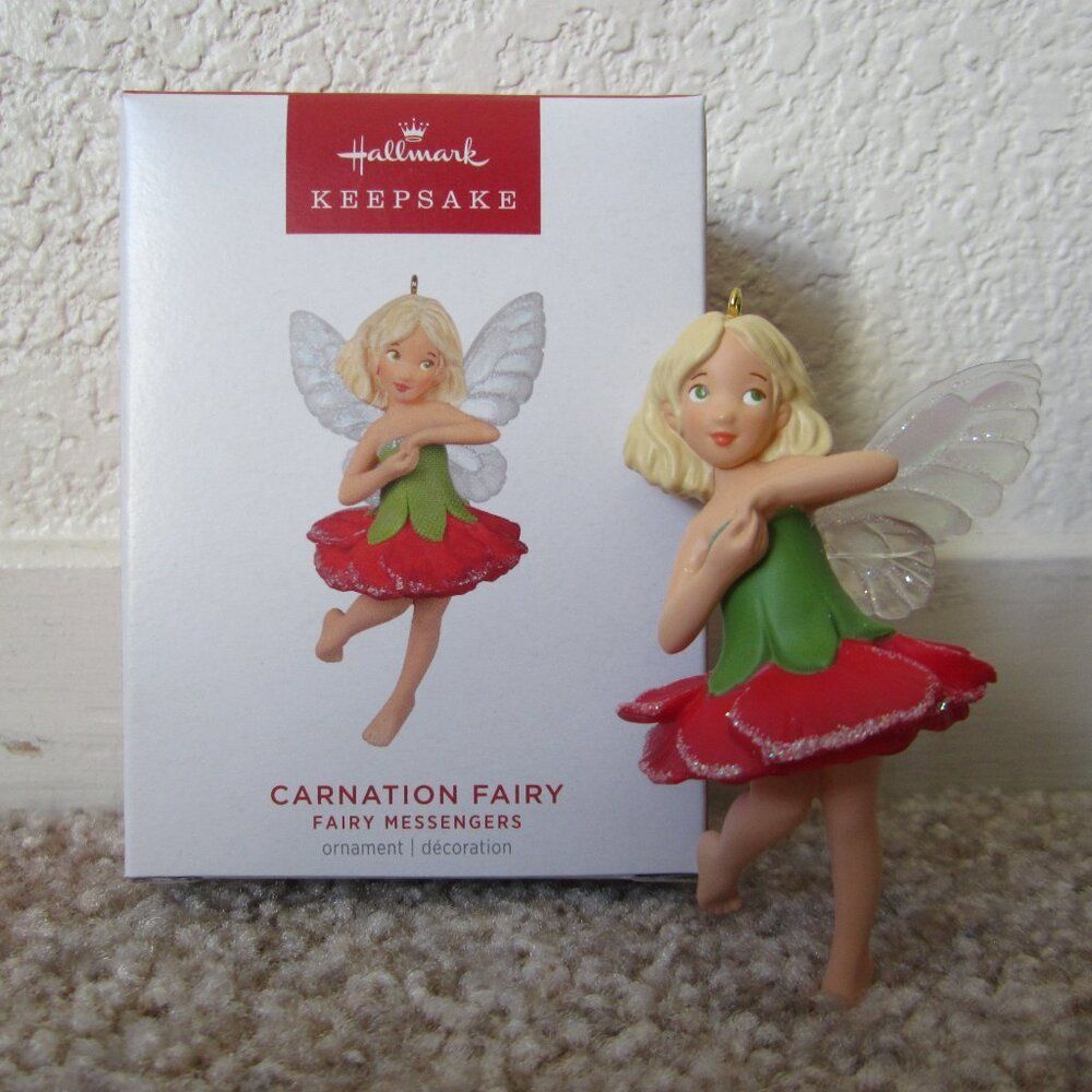 Carnation Fairy Fairy Messengers 2023 Hallmark ornament